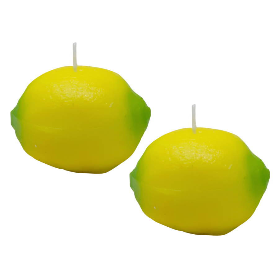 Set 2 velas decorativas cera, 5cm