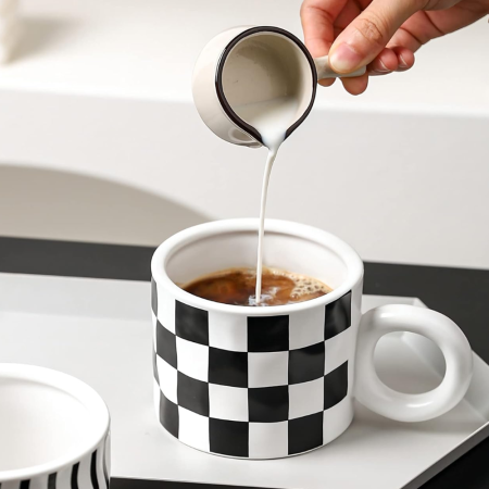 Taza mug con orejas de gato 400ml, cerámica
