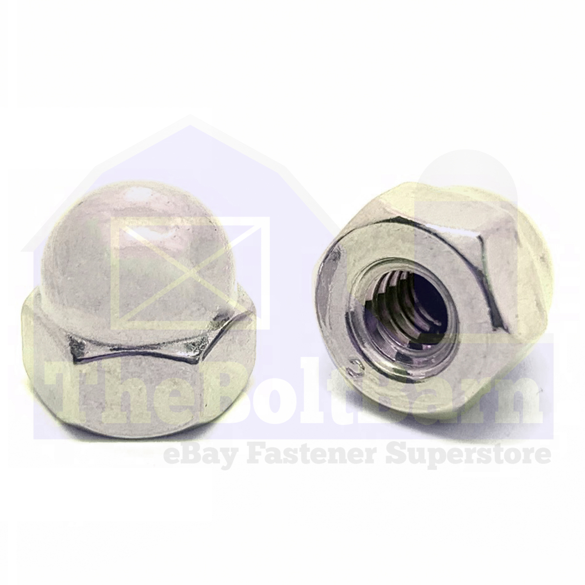 #8-32 Grade 2 Nickel Plated Acorn Nuts Coarse Thread (Pick Quantity) - 第 3/7 張圖片