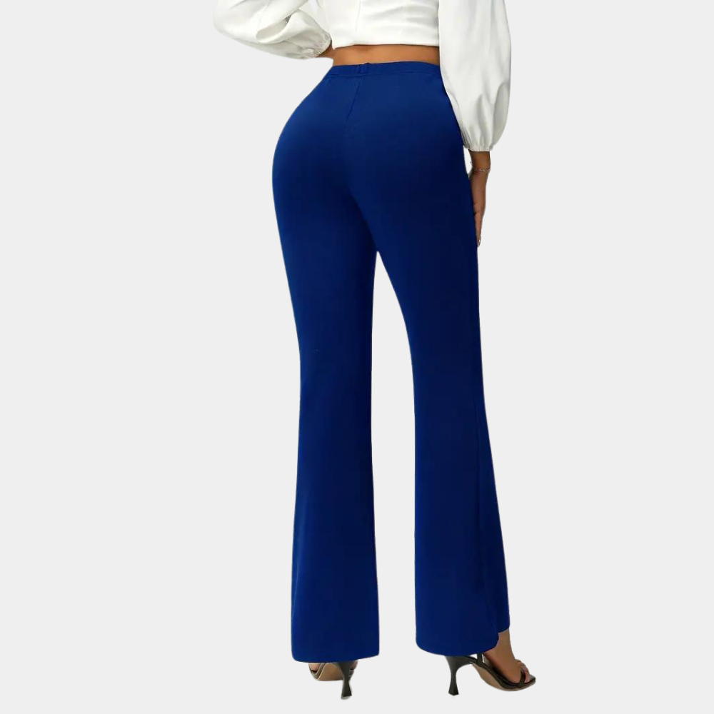Lavisa - Women's High Waisted Fitted Flare Pants