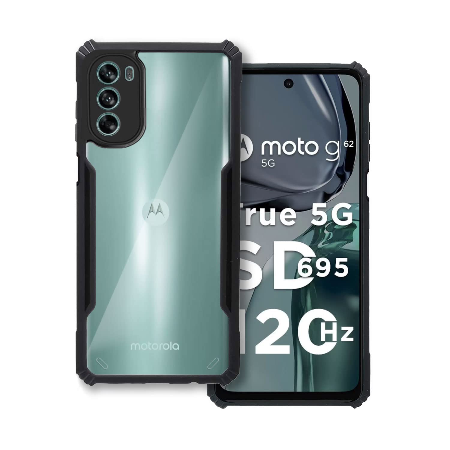 Black Border - Transparent Back iPaky Mobile Back Cover Case