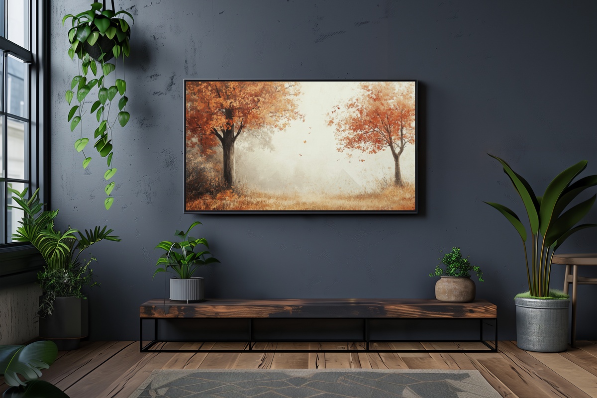 Falling Leaves Symphony Fall Frame TV Art