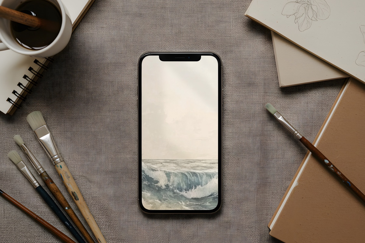 Abstract Oceanic Dreamscape Summer iPhone Wallpaper