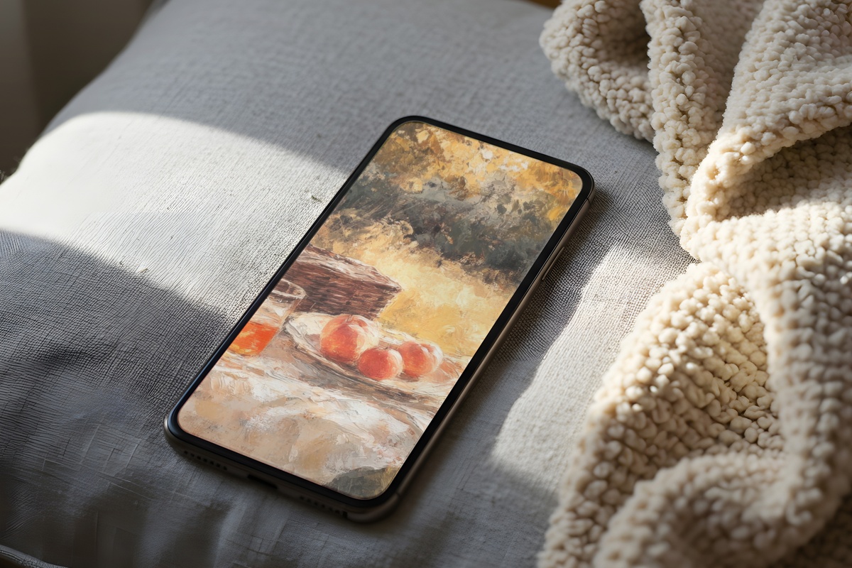 Autumn Picnic Warmth Fall iPhone Wallpaper