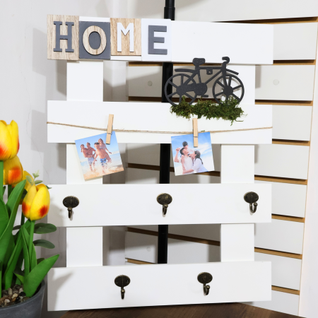 Perchero decorativo 48x38cm, madera