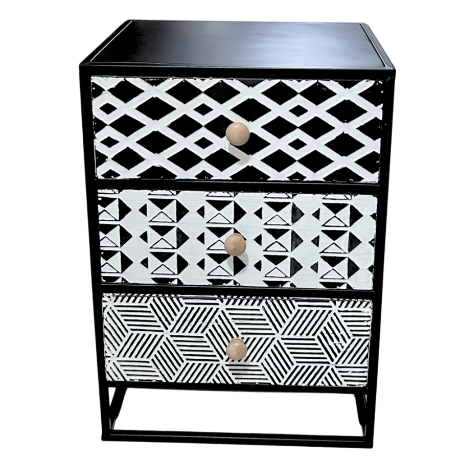 Velador metal, 60x42x32cm
