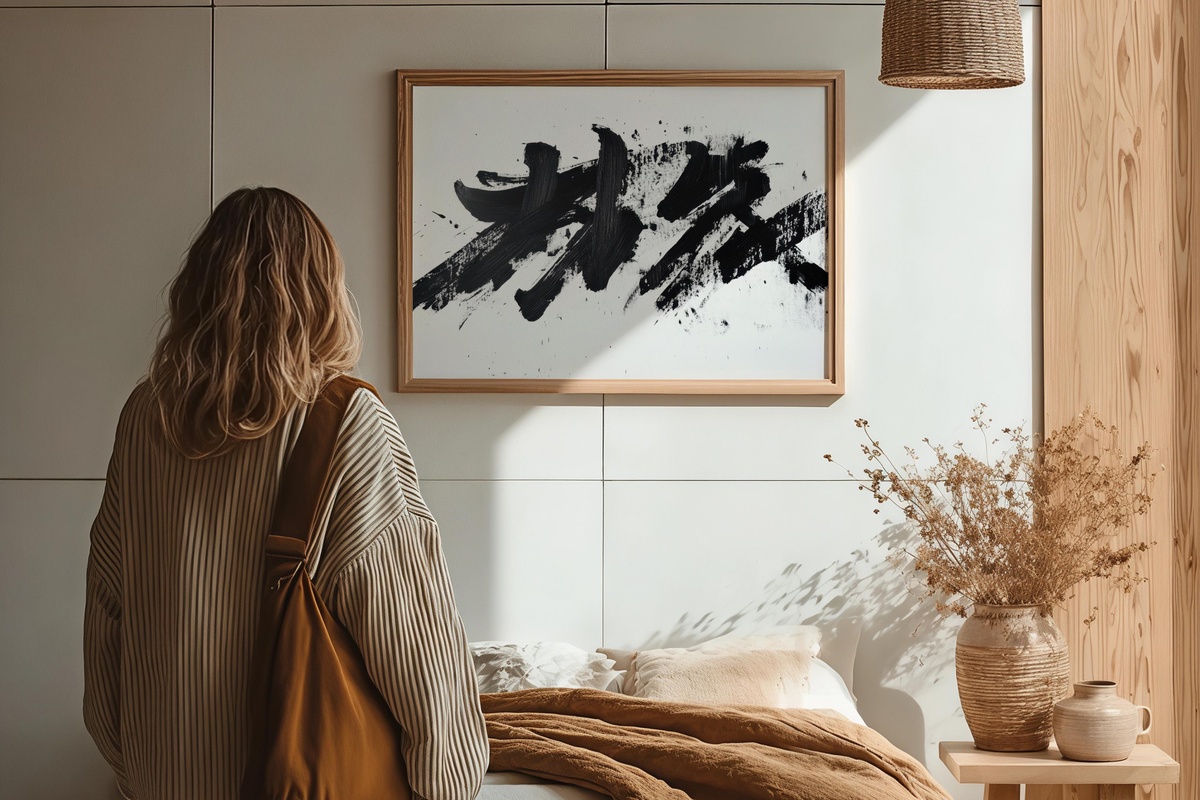 Typography as Artistry Black and White Printable Wall Art
