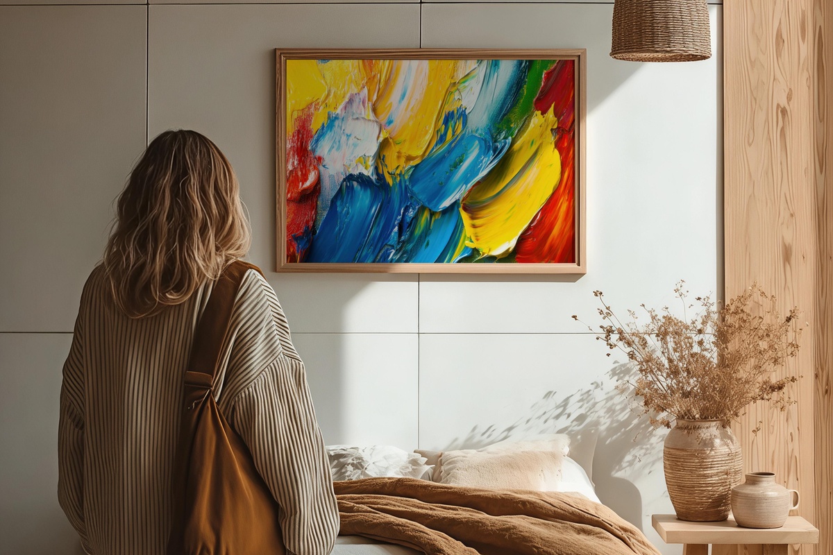 Expressionist Vibrant Brushwork Modern Printable Wall Art