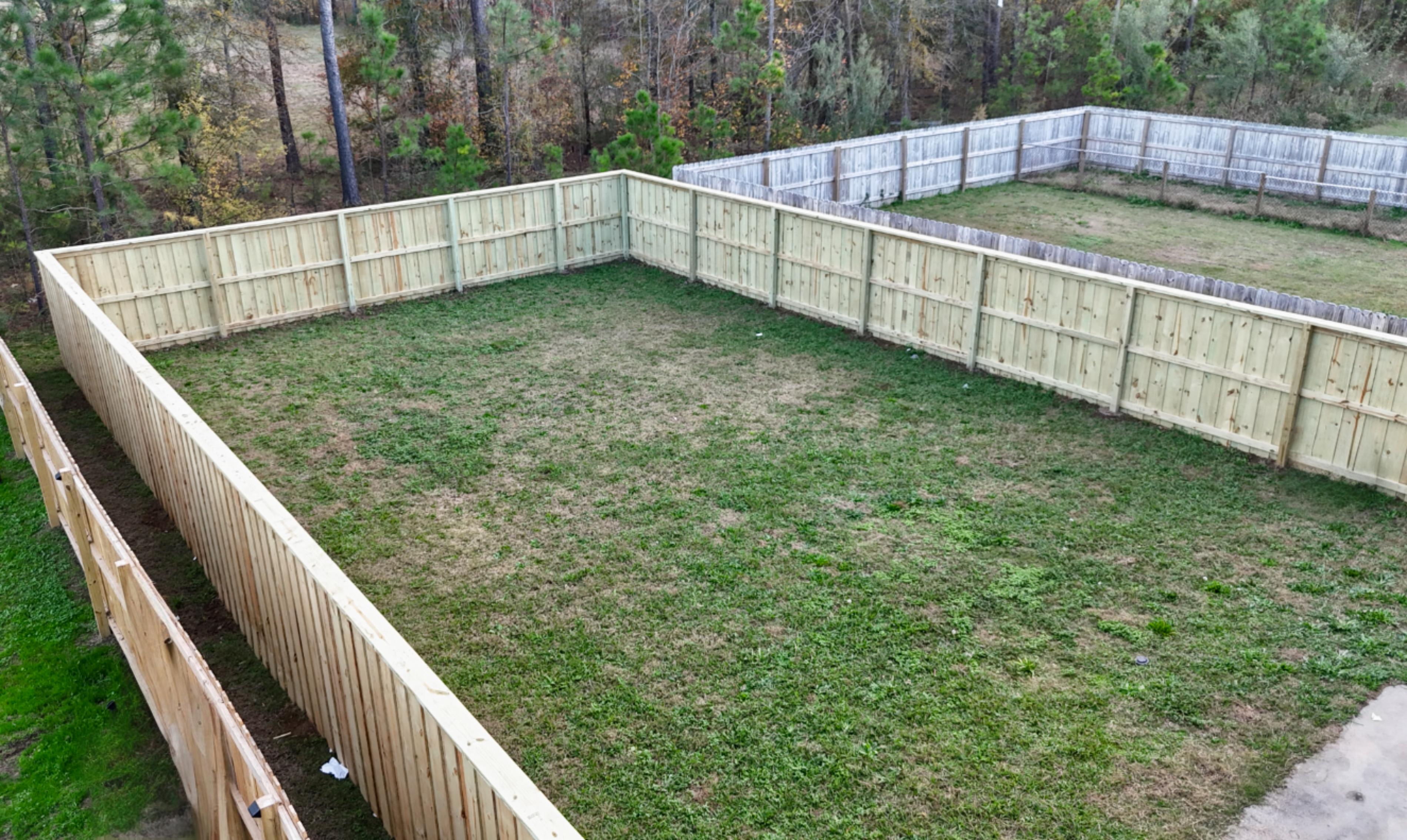 Custom wood fencing