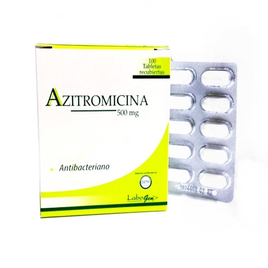 Azitromicina 500Mg Caja X 100 Tab Rec.