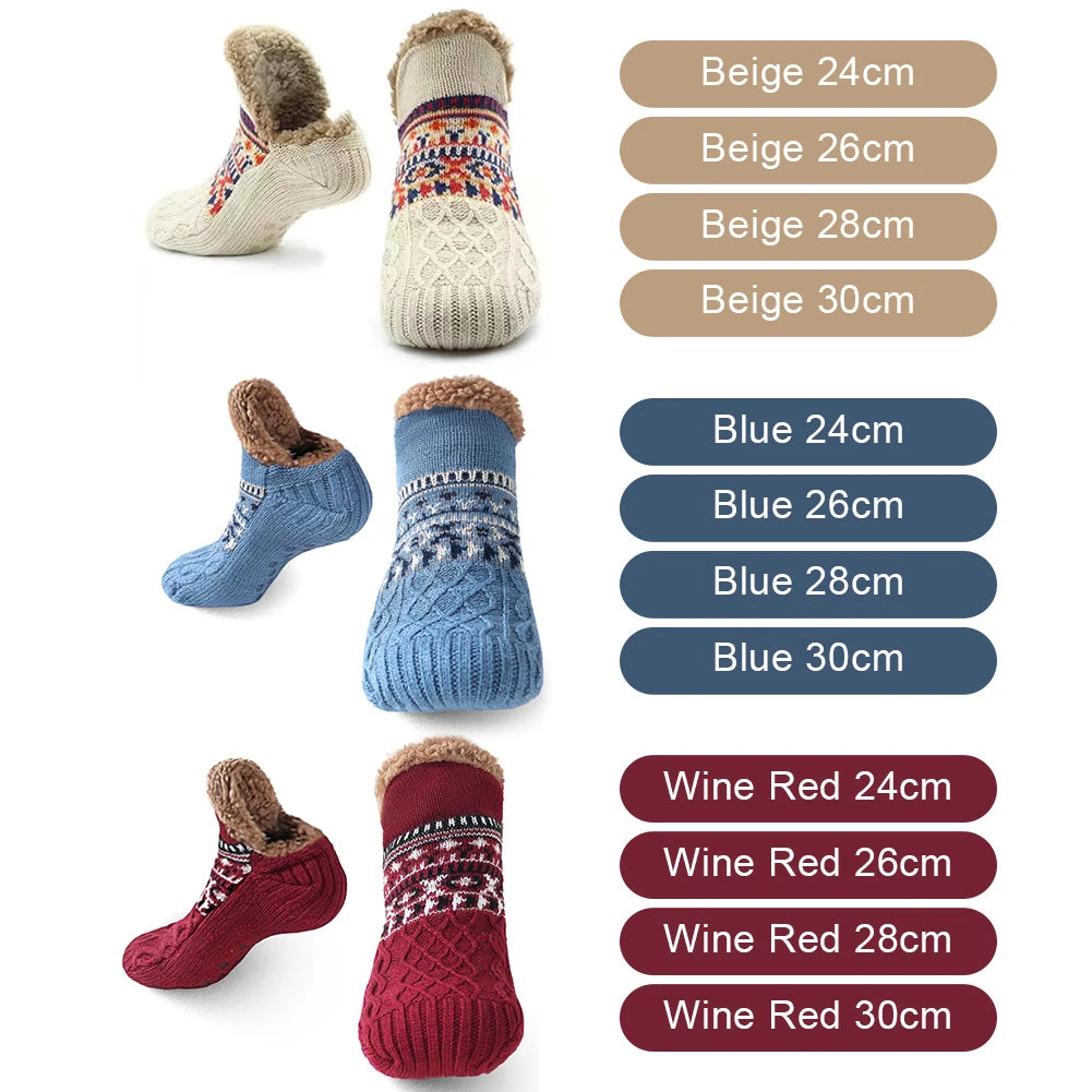 Lavisa - Knitted Slipper Socks with Fleece Lining