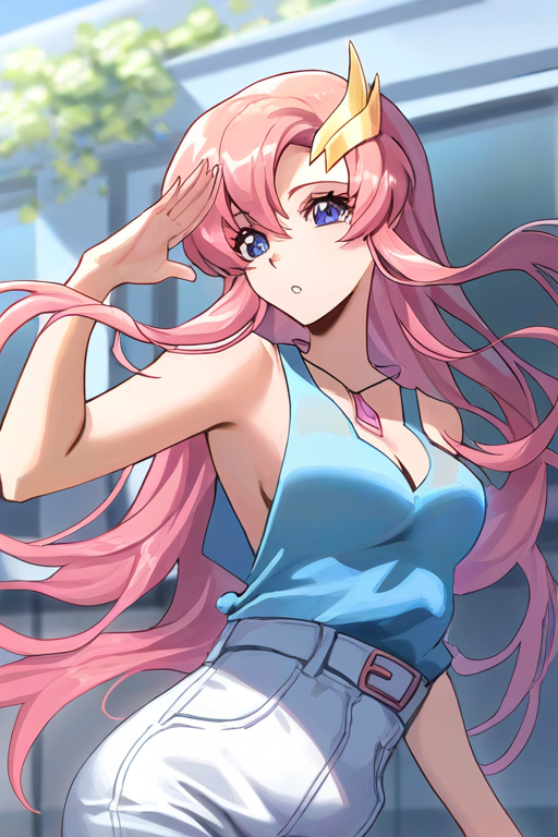 ラクス・クラインのAIエロエロ落書きもの2 by 催●スマホの淫魔 with breasts, pink hair, diva, bunny girl, Lacus Clyne, Mobile Suit Gundam Seed