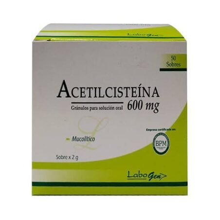 Acetilcisteina 600Mg Cajax50 Sobresx2Gr