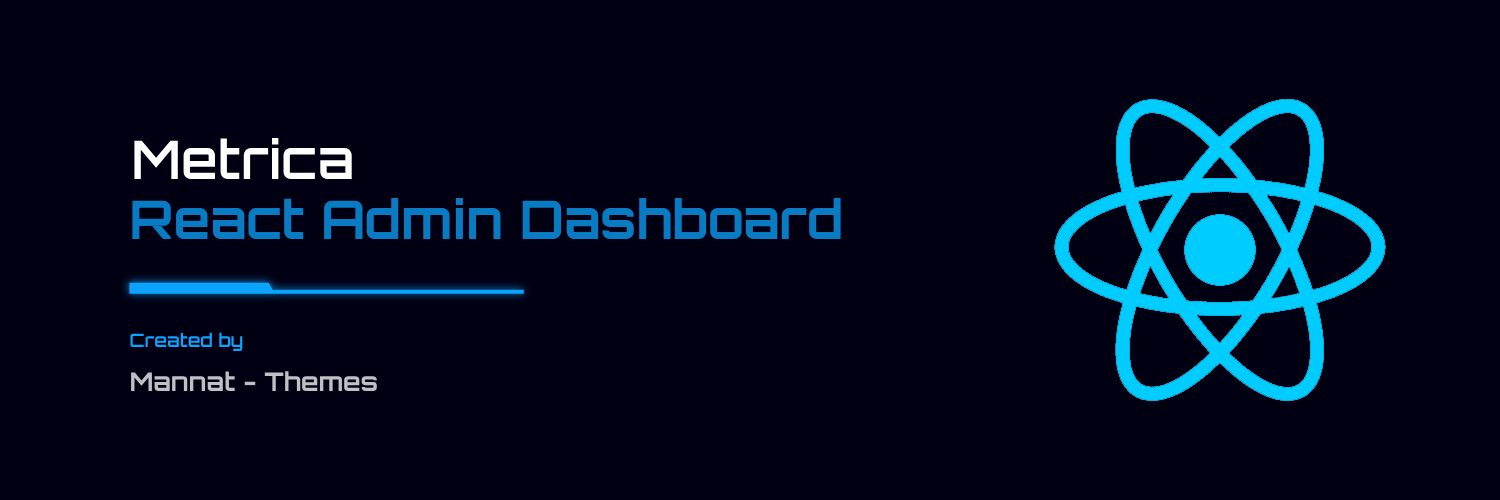 Metrica - React Admin & Dashboard Template (React 18) - 1