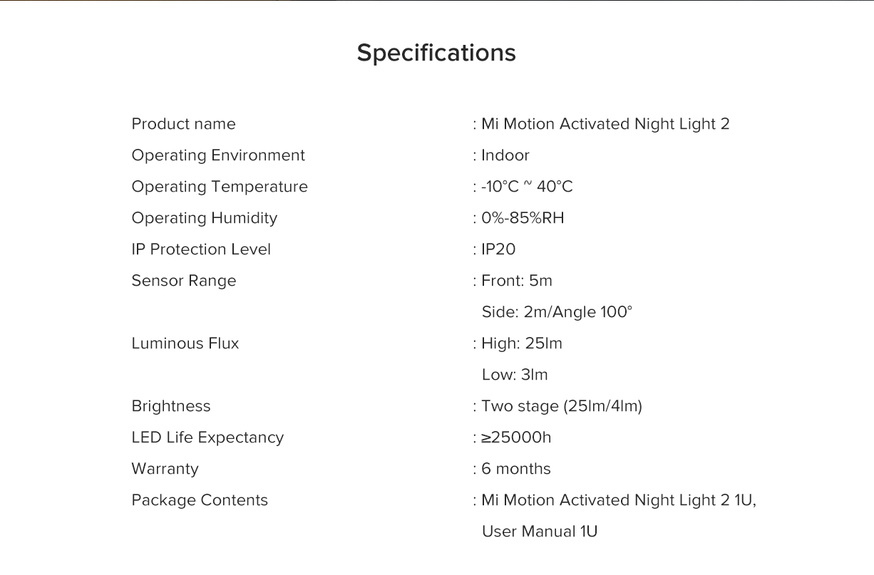 Mi Motion Sensor Night Light 8