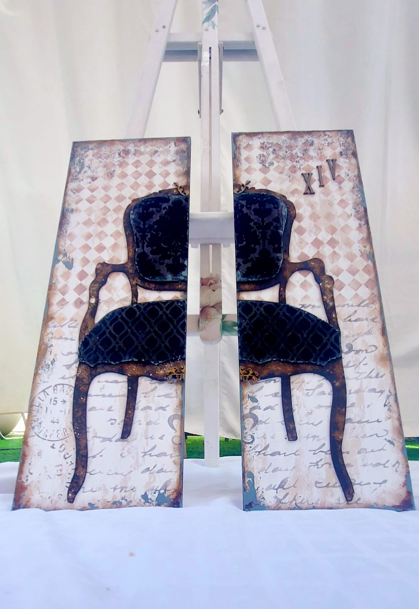 CUADRO SILLA ISABELINA SERIE 2 75x50 🪑🌑
