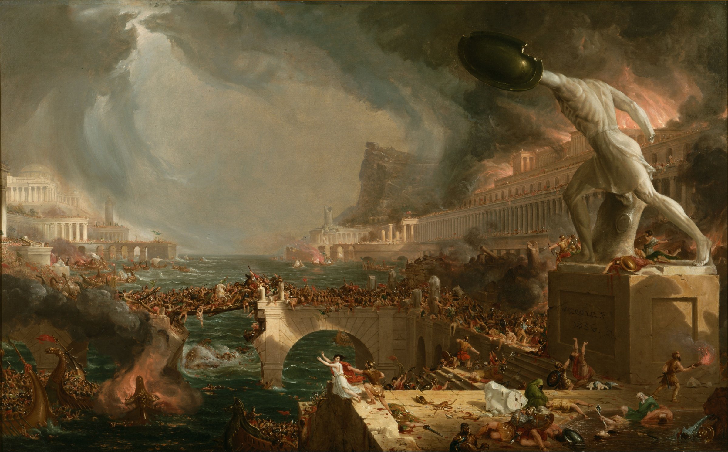 Thomas Cole, Destruction, 1836. New-York Historical Society.