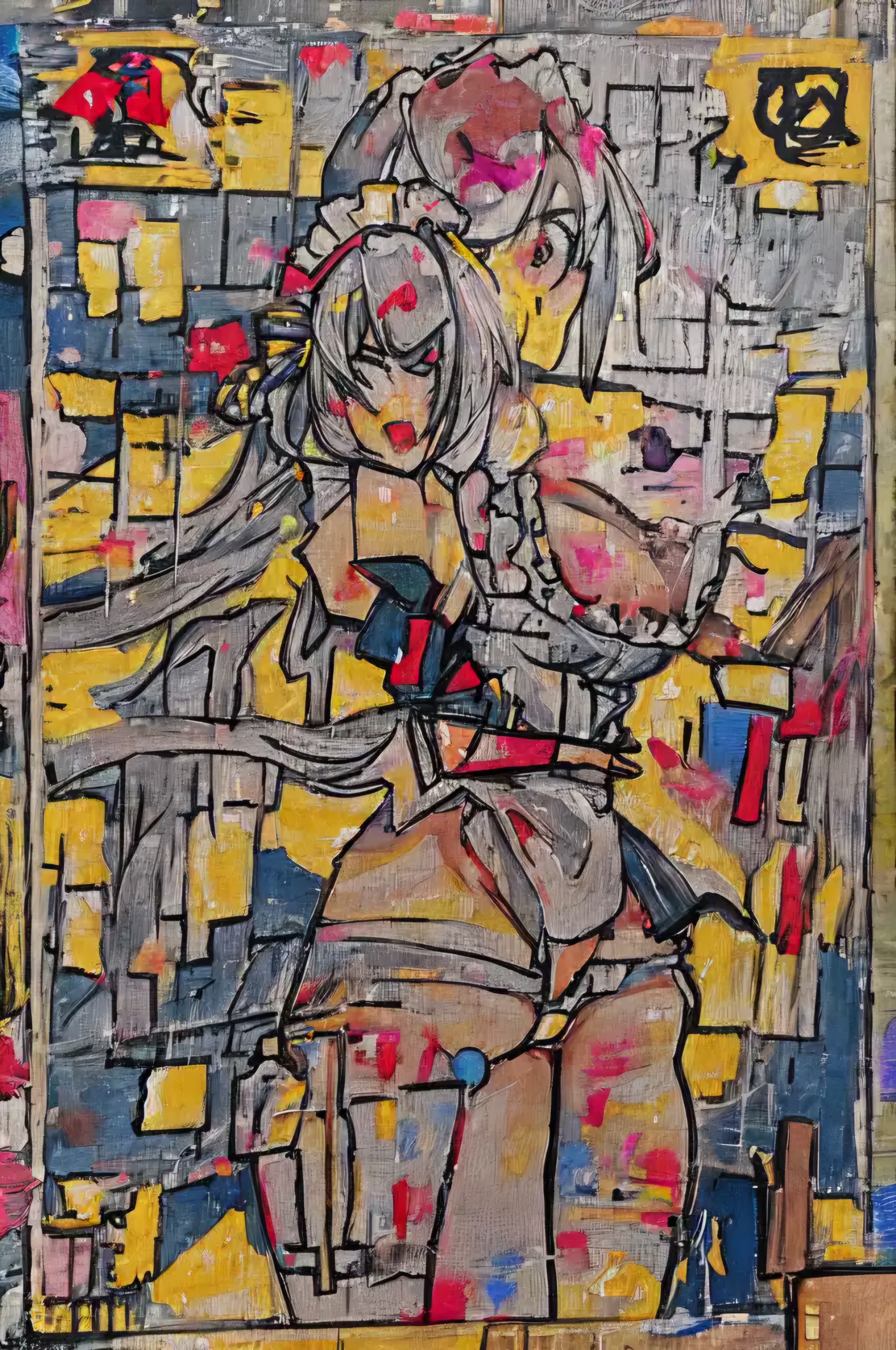 Ai繪面封印5.2 by sd with ai art, panchira, change of status, sealed in painting