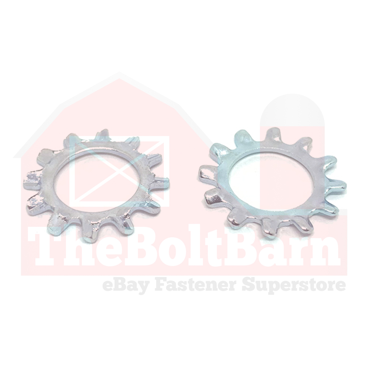 Arandelas externas con bloqueo de dientes M10 clase 10 zinc transparente (elige la cantidad) - Imagen 2 de 7