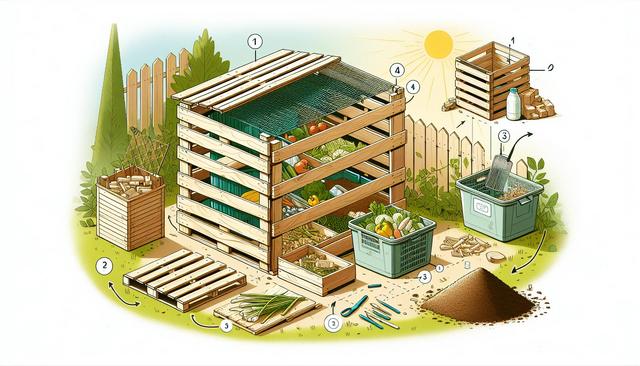 Construire un Composteur de Jardin avec des Matériaux Recyclés - Guide Pratique