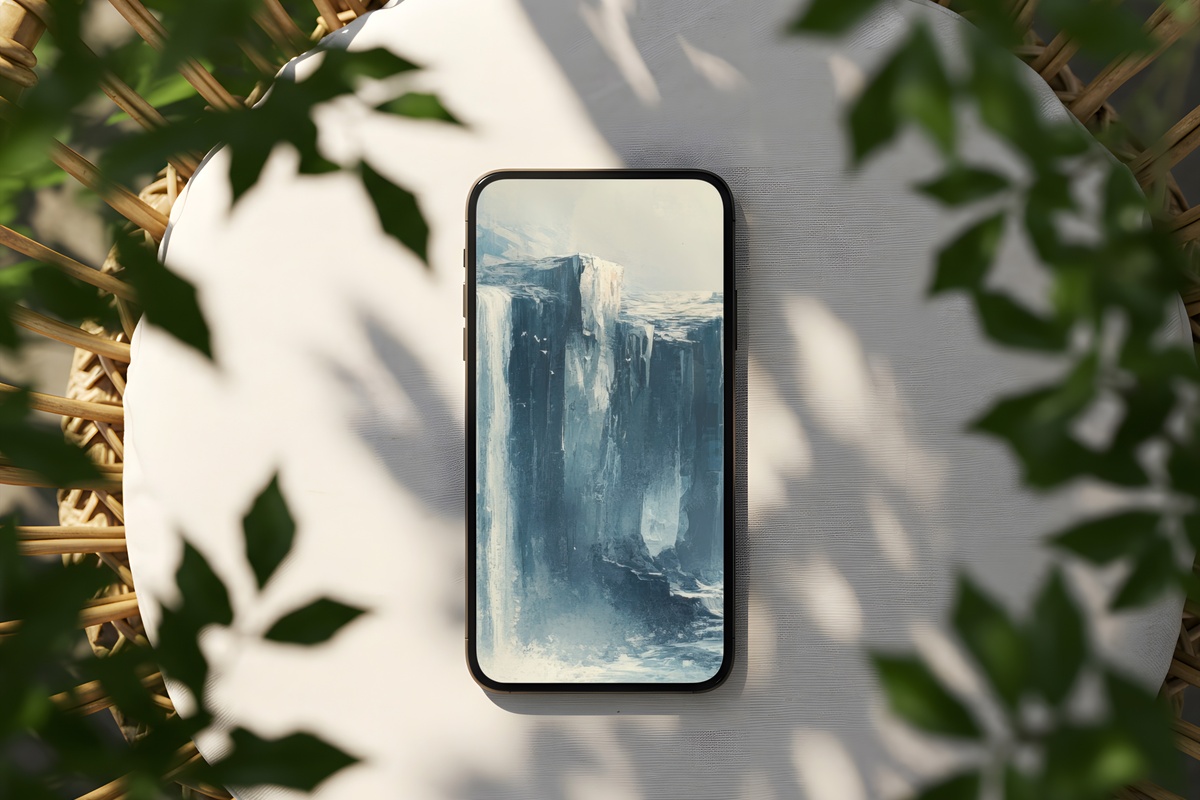 Seascape Cliff Serenity coastal iPhone wallpaper