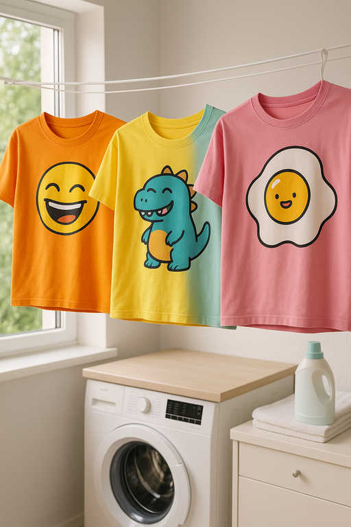 Diverse group wearing stylish funny graphic T-shirts in urban setting