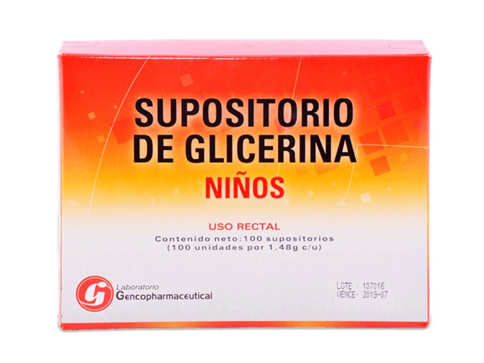 Supositorio D/Glicer Niños Cja/100 Sup