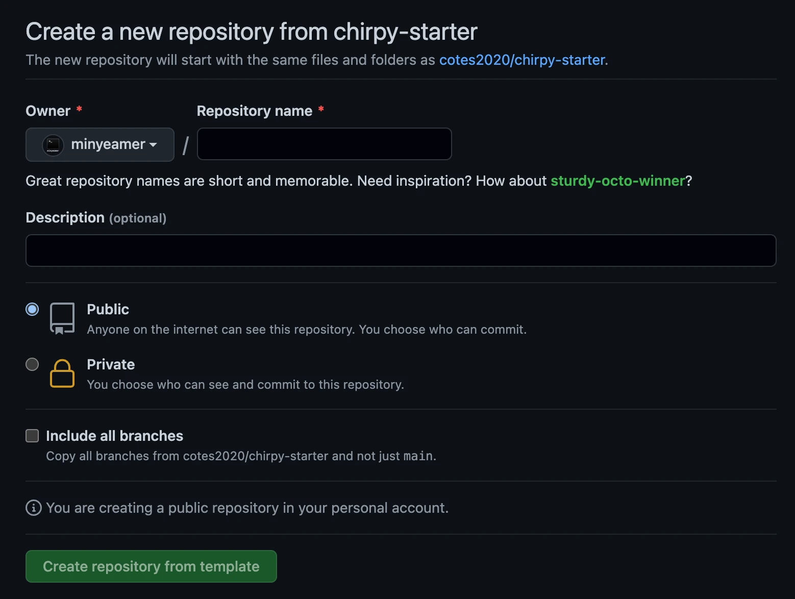 Fork chirpy-starter