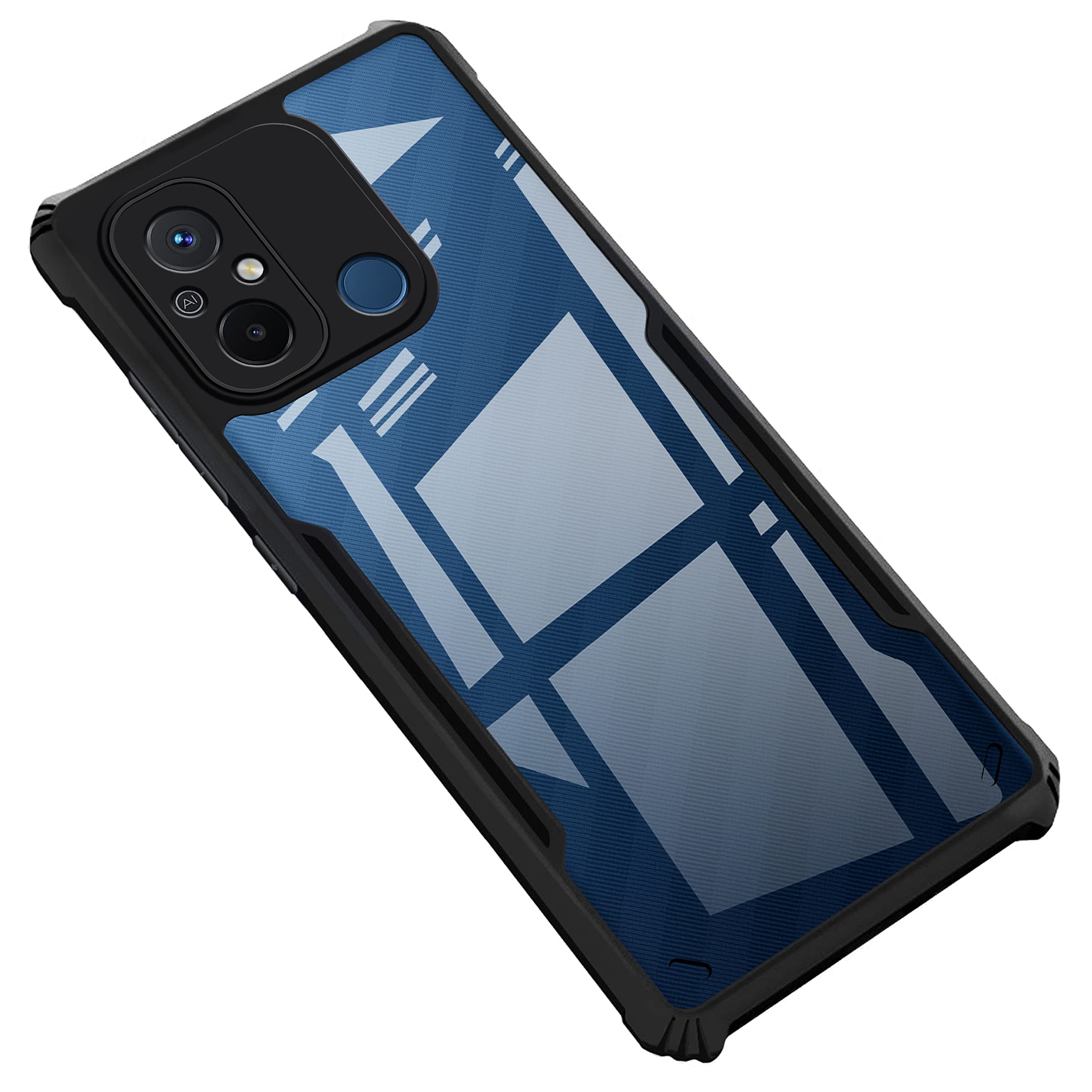 Black Border - Transparent Back iPaky Mobile Back Cover Case