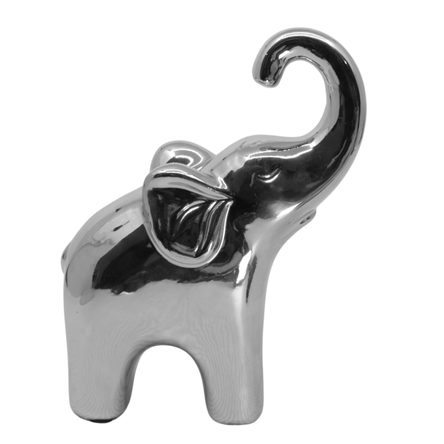 Figura decorativa de elefante 16.5x12cm, poliresina