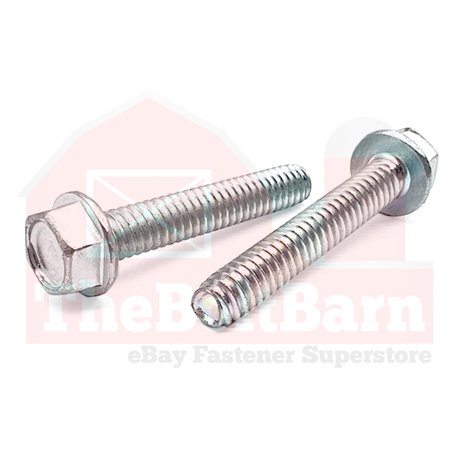 #10-24 Einzug Sechskantwaschmaschine Kopf Gewinde Rollschrauben Zink (Länge & Menge wählen) - Bild 2 von 6