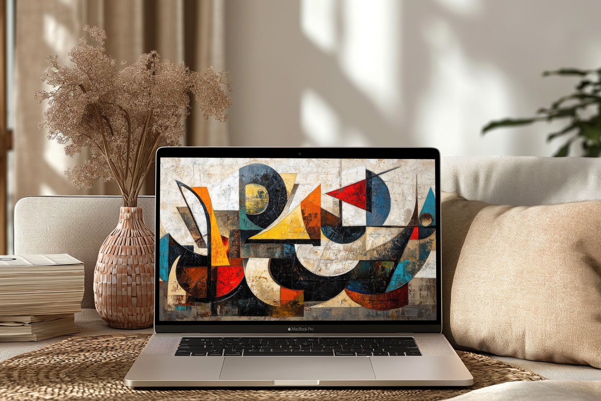 Textured Modern Dynamics Desktop Wallpaper