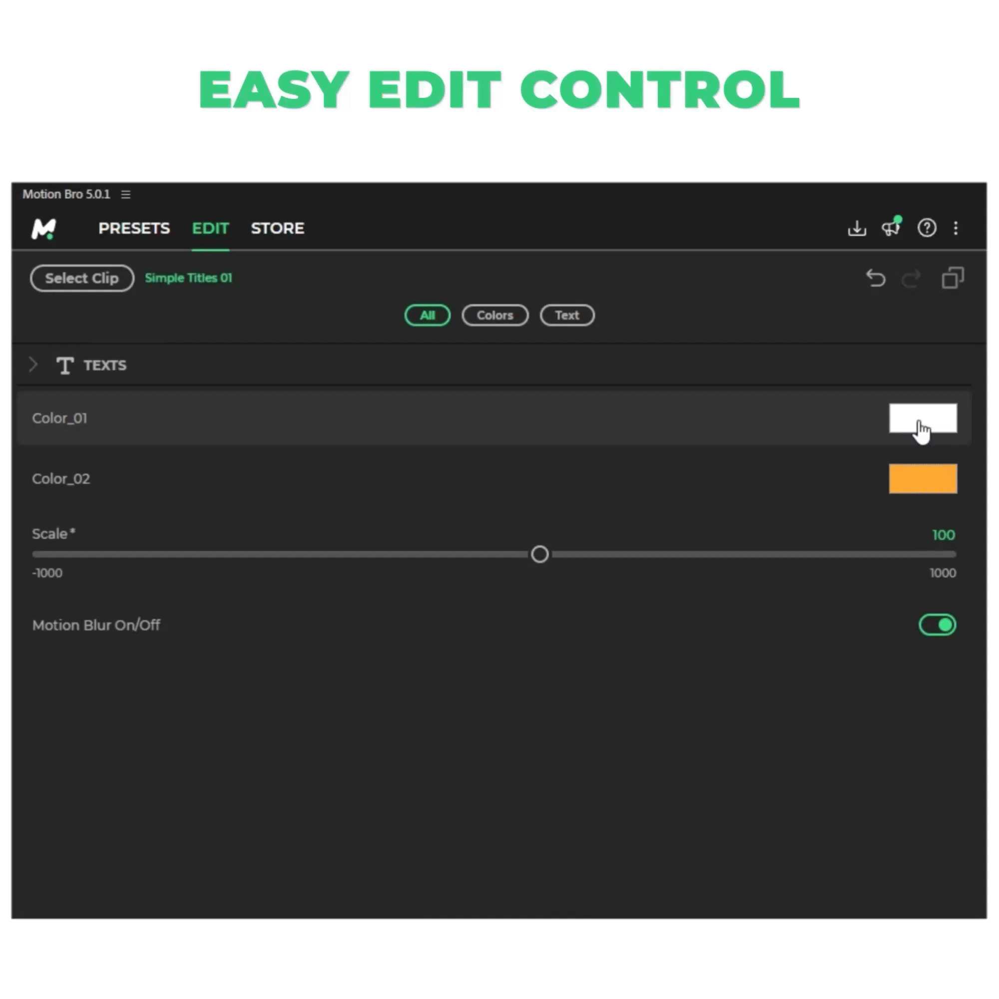 Quick Motion Pack - 3