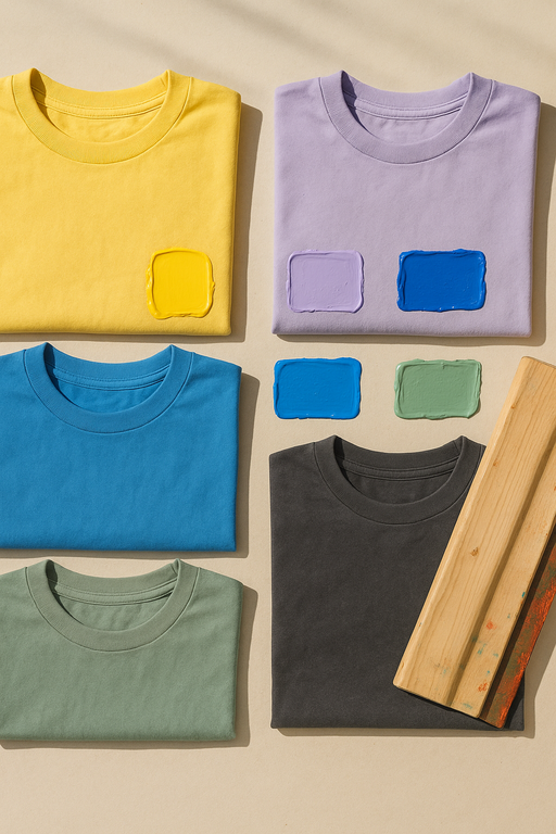 Screen printing process creating quality graphic T-shirts