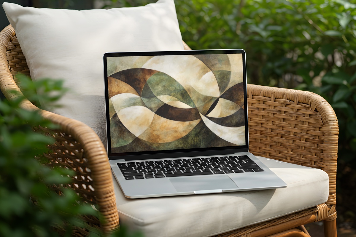 Nature's Earthy Rhythm Desktop Wallpaper