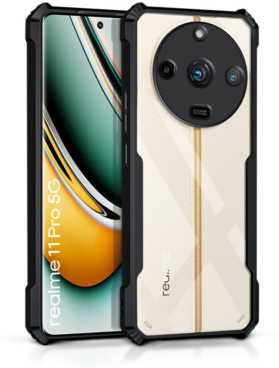 Black Border - Transparent Back iPaky Mobile Back Cover Case