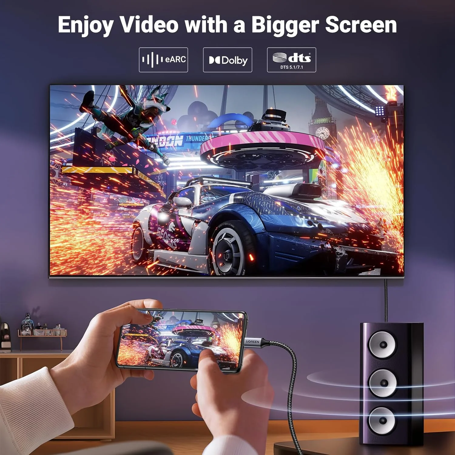 8K DisplayPort Cable for USB-C