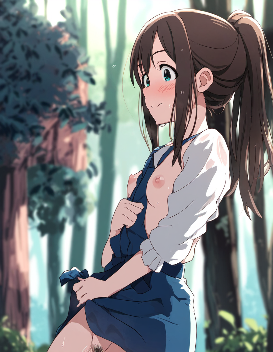 試作…..補食されるJK by なんとかさん with ai art, girl, vore, digestion