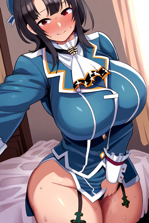 高雄のAIエロエロ落書きもの2 by 催●スマホの淫魔 with Takao (Kantai Collection), Kancolle, cleavage, cowgirl position, swimsuit