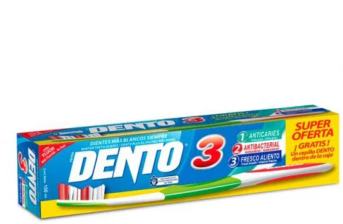 Dento Triple Accion (Super Oferta+Cepillo Gratis )