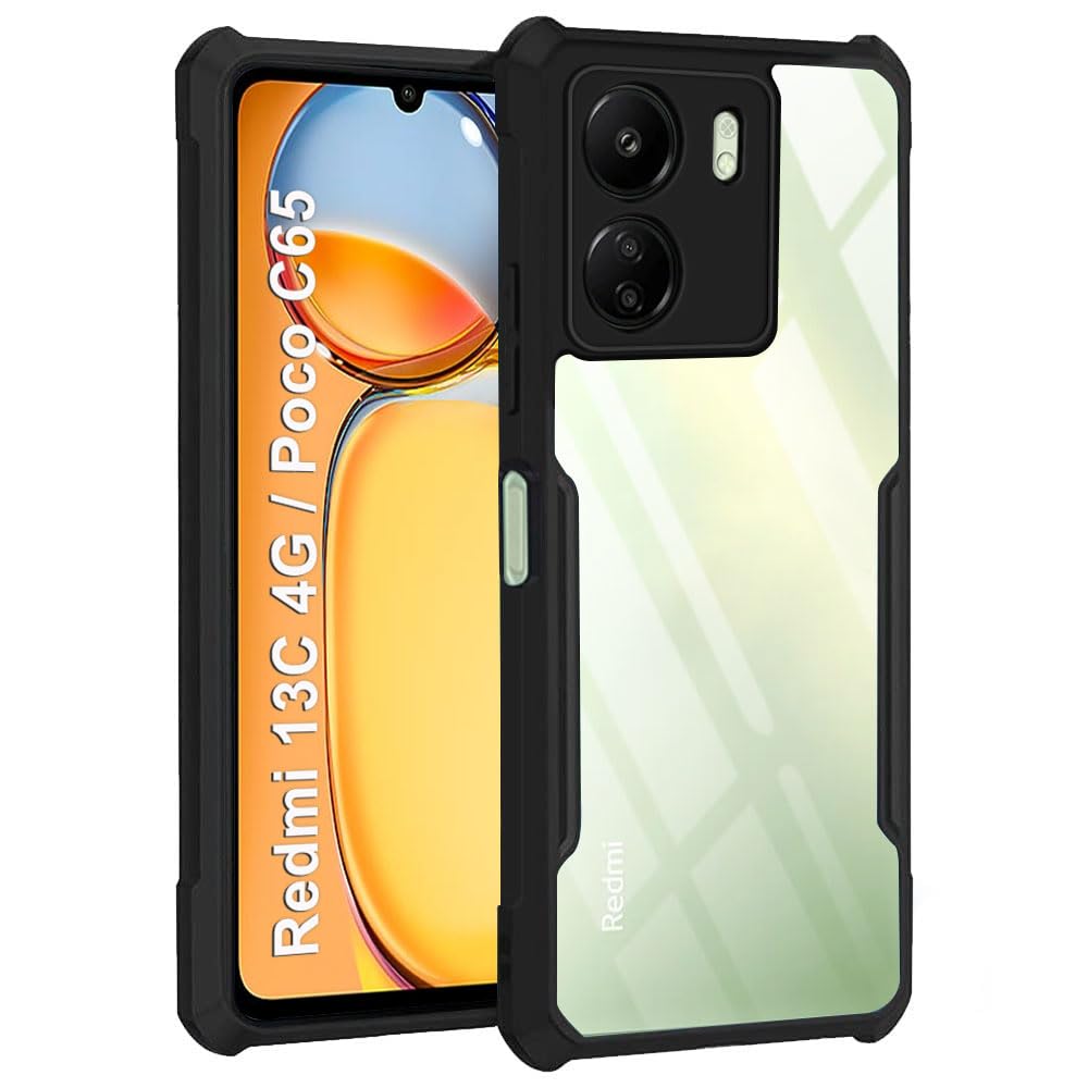 Black Border - Transparent Back iPaky Mobile Back Cover Case