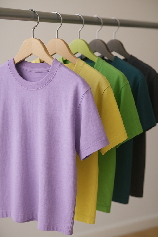 Diverse group wearing stylish funny graphic T-shirts in urban setting