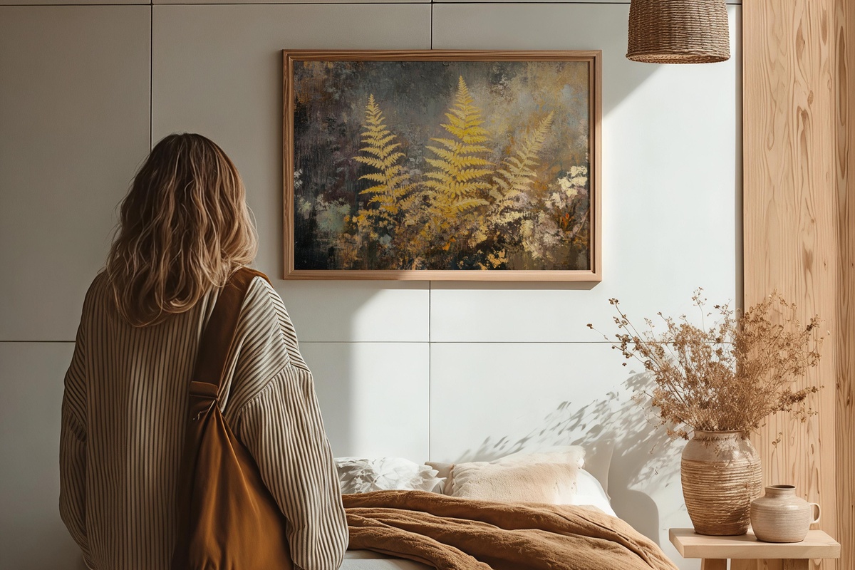 Golden Fern Transformation Fall Printable Wall Art