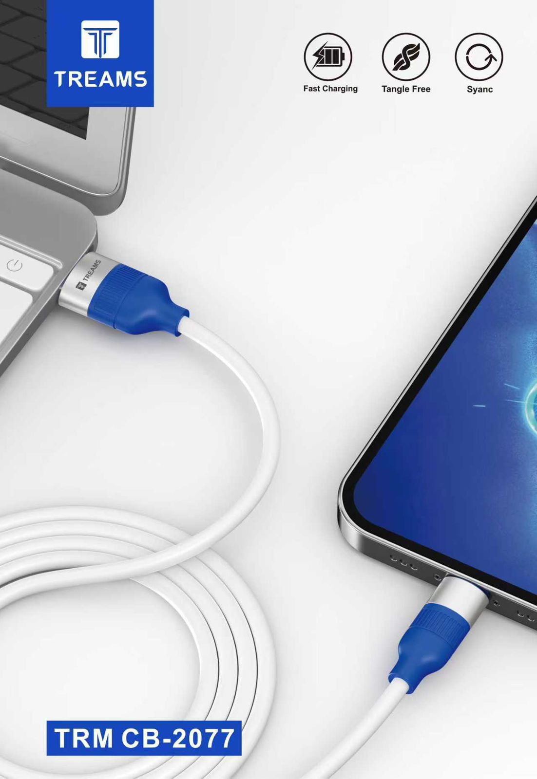 Treams TRM CB-2077 USB to Micro USB Data Cable