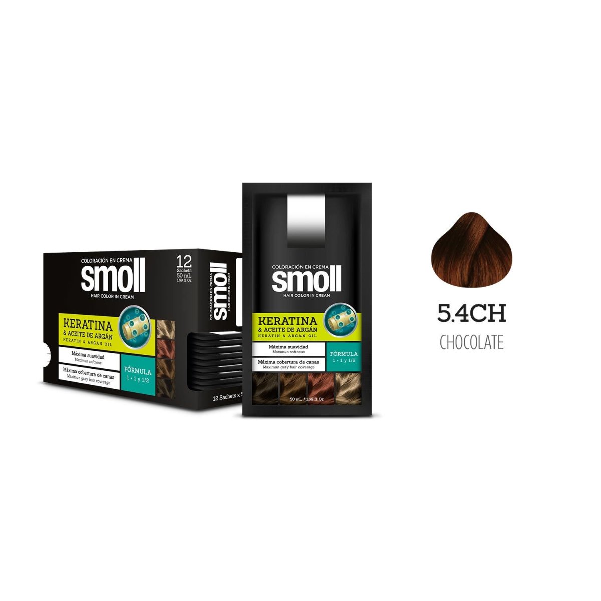 Tinte Cabello Smoll Chocolate N°5.4 Sachet 50ml