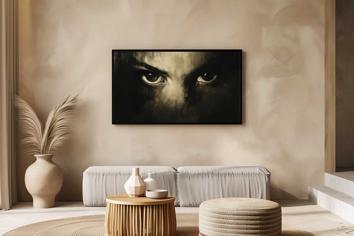 Shadow-Eyed Depths Halloween Frame TV Art for Samsung