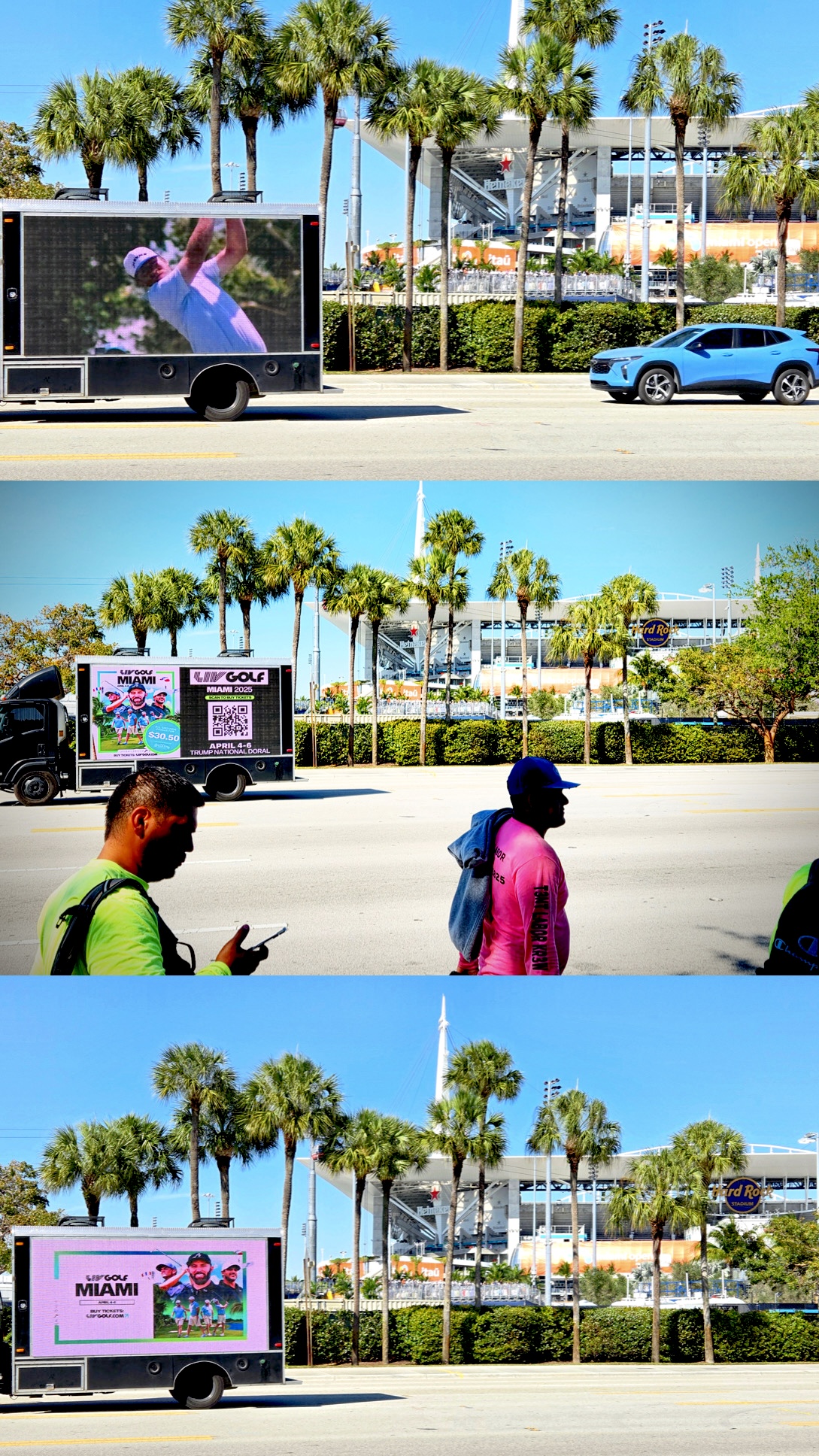 LED mobile billboard truck campaign photo from Mobile Billboard Global