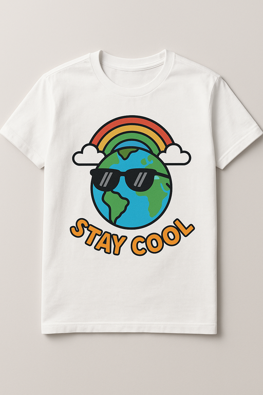 Diverse group wearing stylish funny graphic T-shirts in urban setting