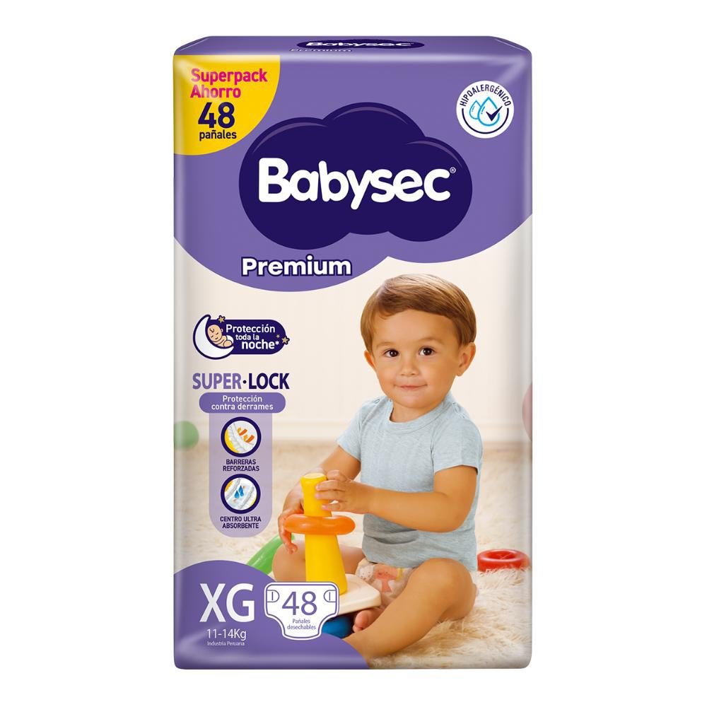 Babysec Premiun Xg Sin Bolsa Pqx48