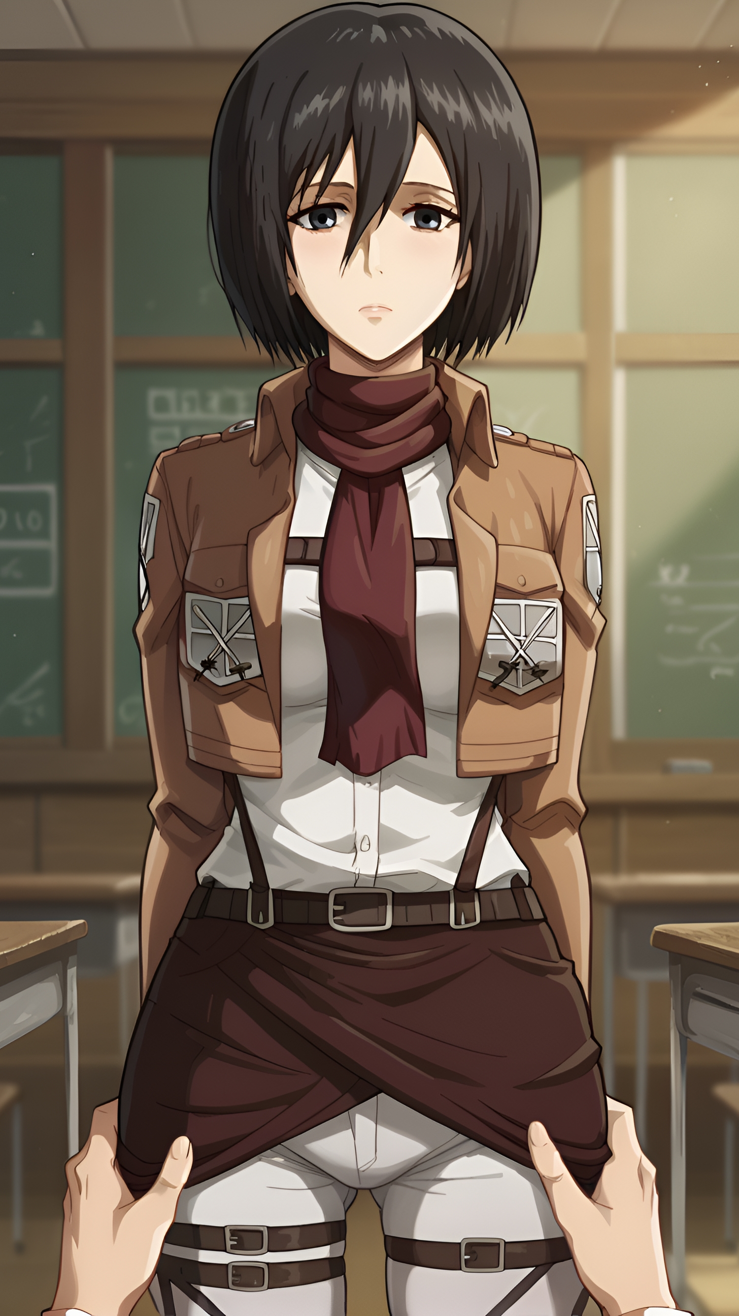 Mikasa Ackerman by Rusher Ai Art with mikasa ackerman, Attack On Titan, ai art, mikasa